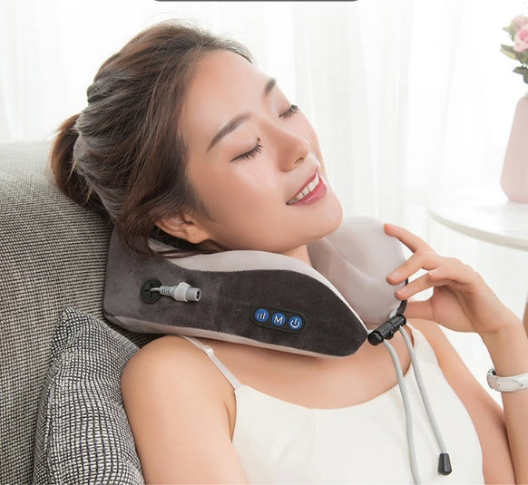 Multifunctional Electric Neck Massager U shaped Pillow For Outdoor Home Car