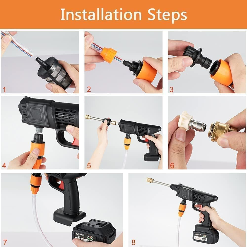 Cordless Electric Pressure Washers Gun for Car