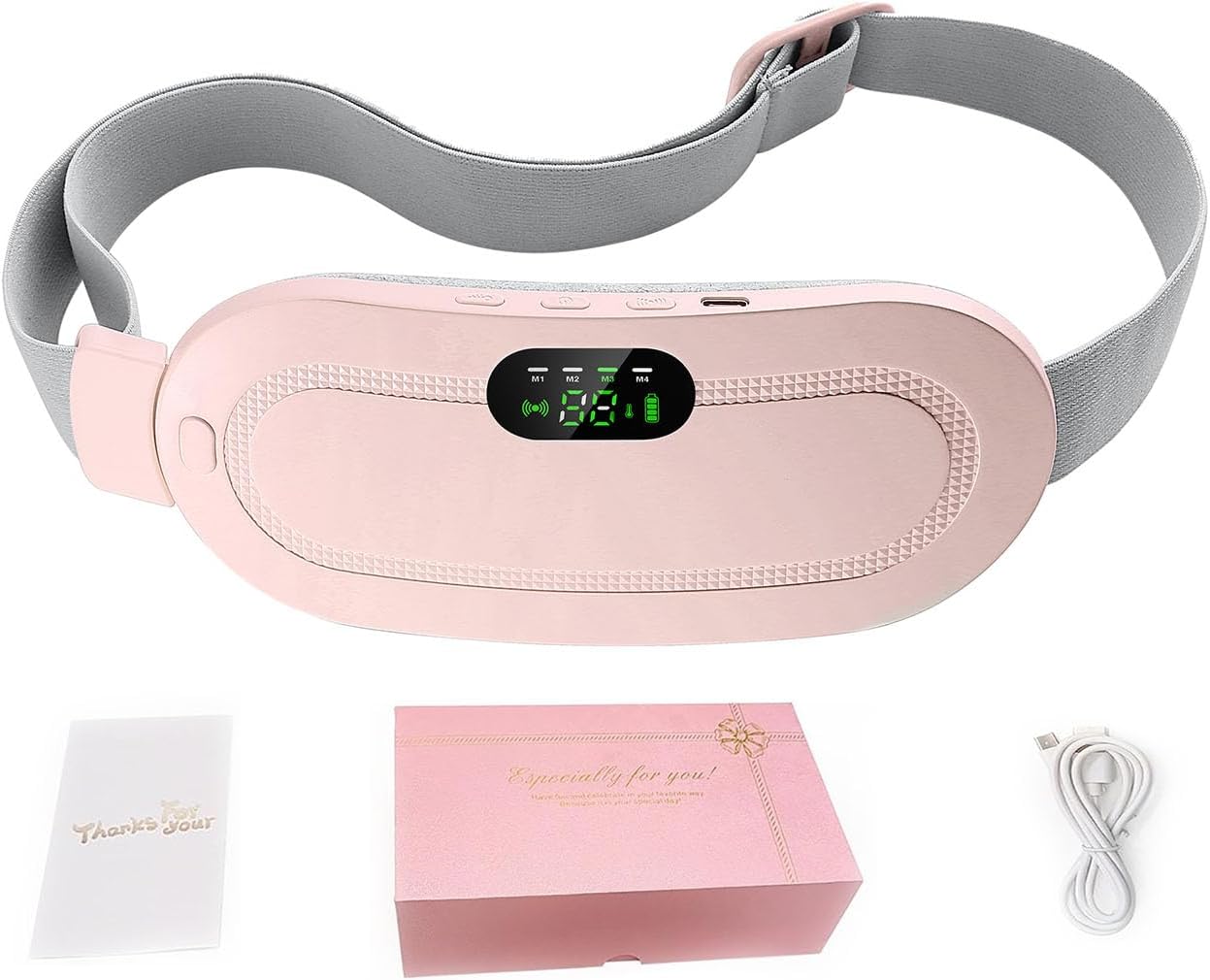 Cordless Electric Heat Cramp Belt for Menstrual Pain Relief