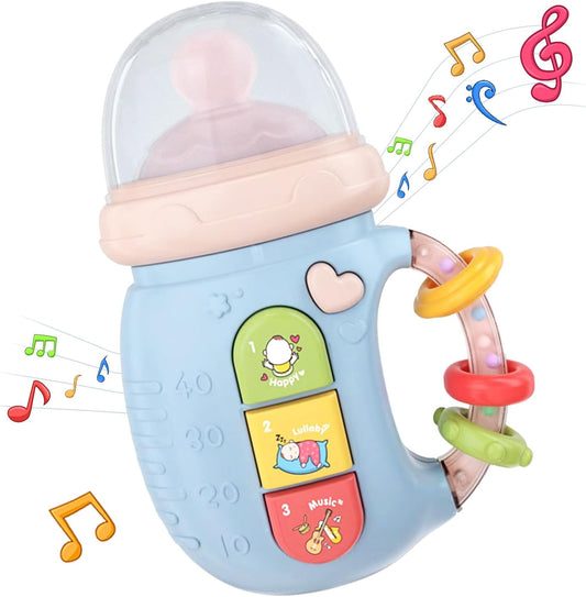 Baby Musical Feeding Bottle Teether Toy