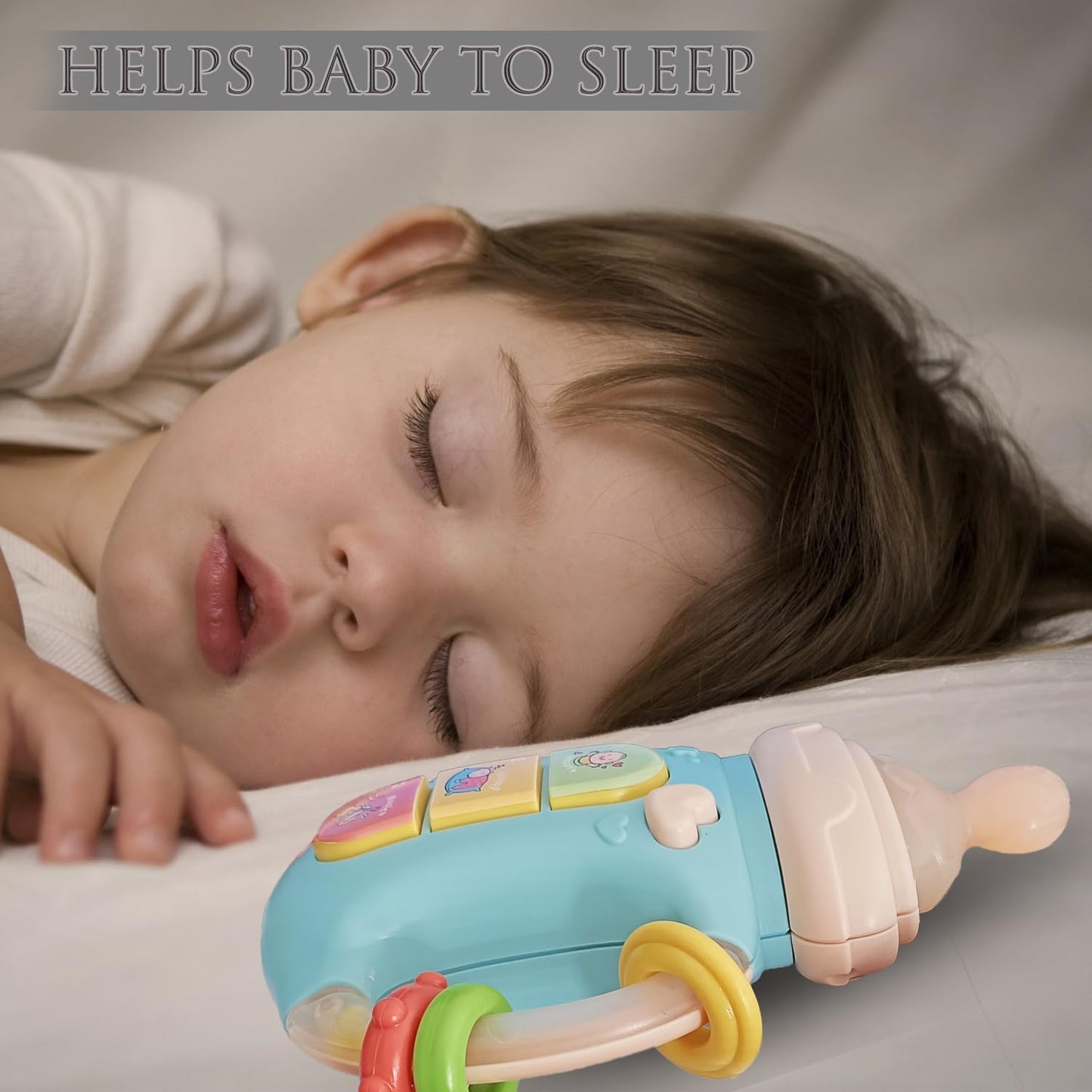 Baby Musical Feeding Bottle Teether Toy