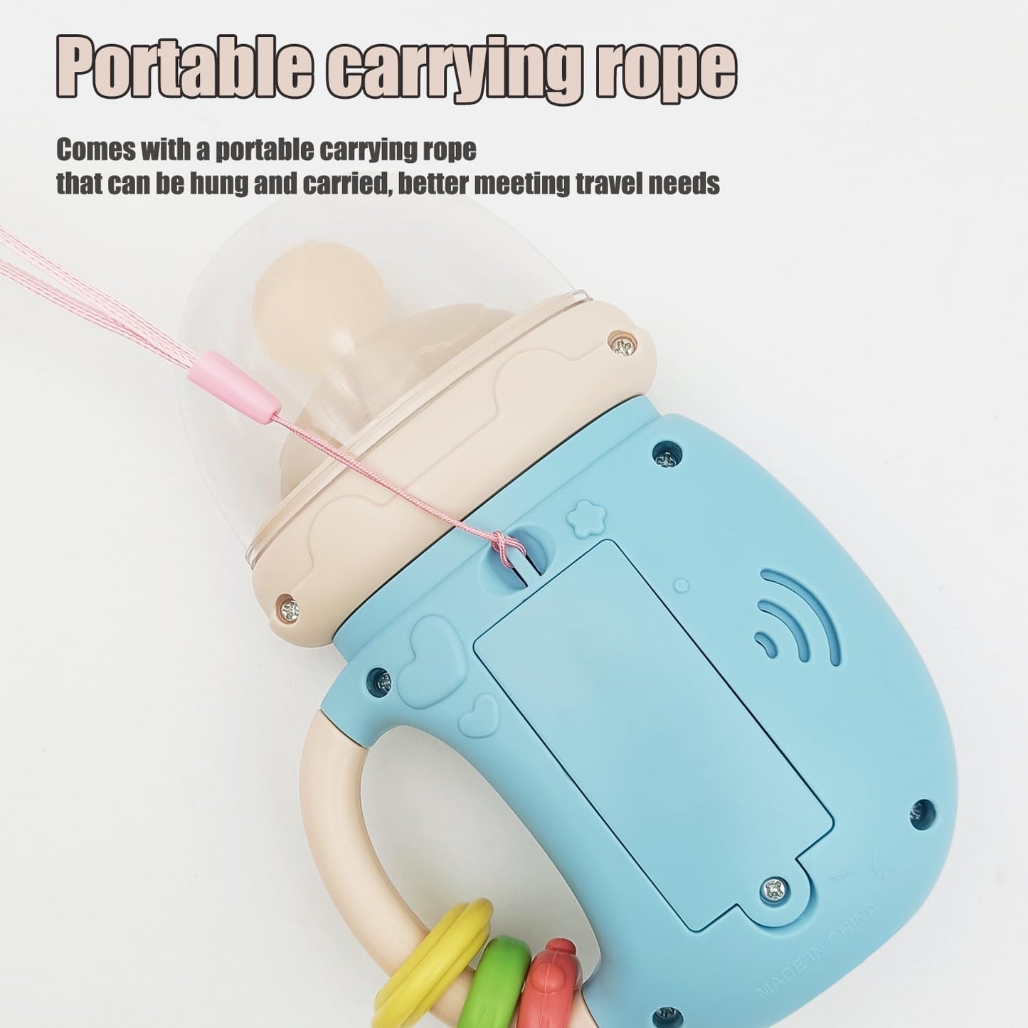Baby Musical Feeding Bottle Teether Toy