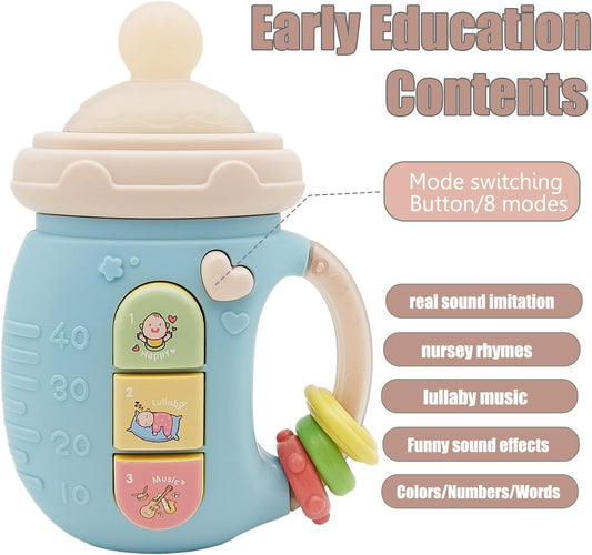 Baby Musical Feeding Bottle Teether Toy