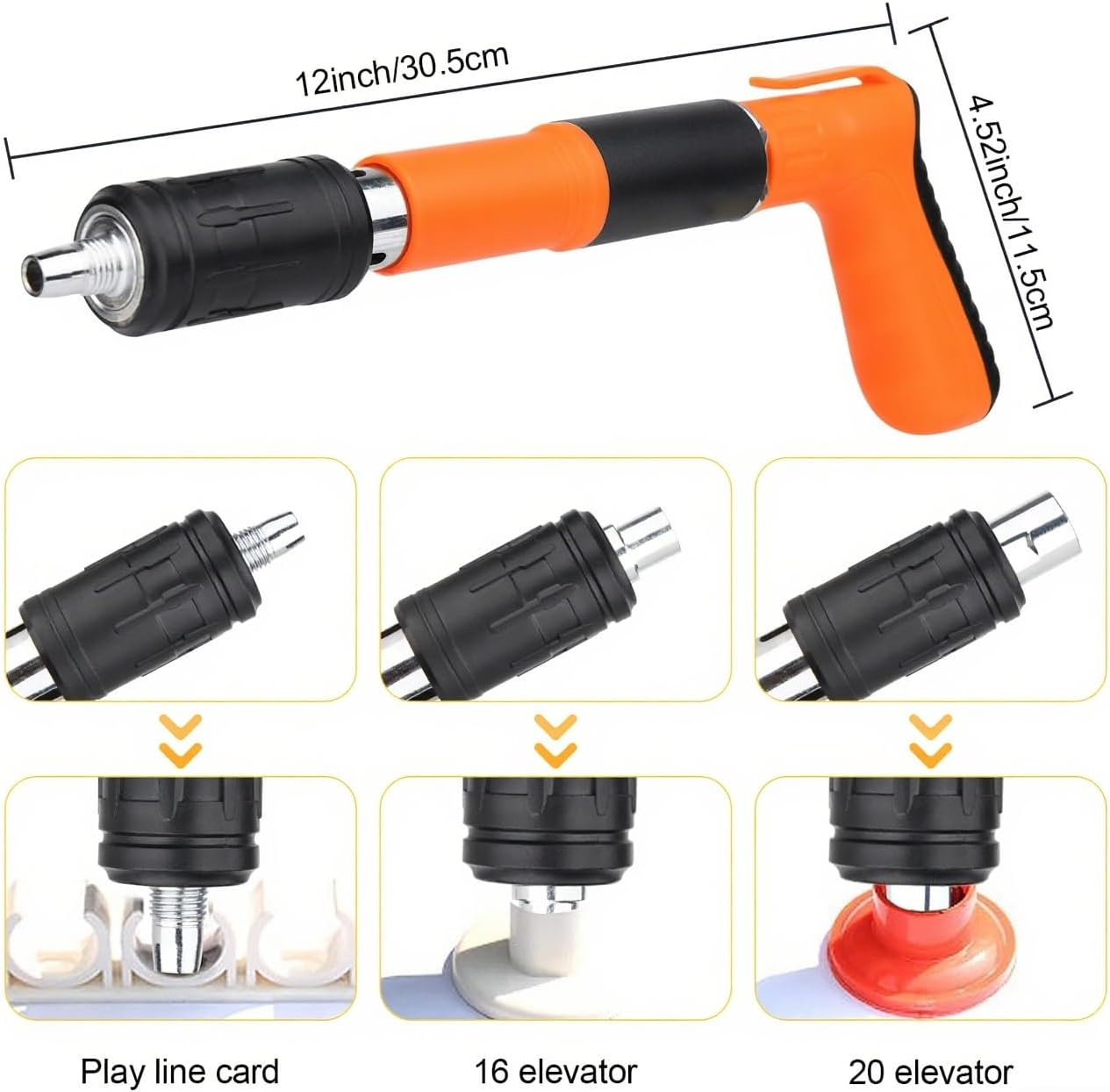 Adjustable Manual Nail Gun for Concrete, Woodworking Decoration Nailer Gun