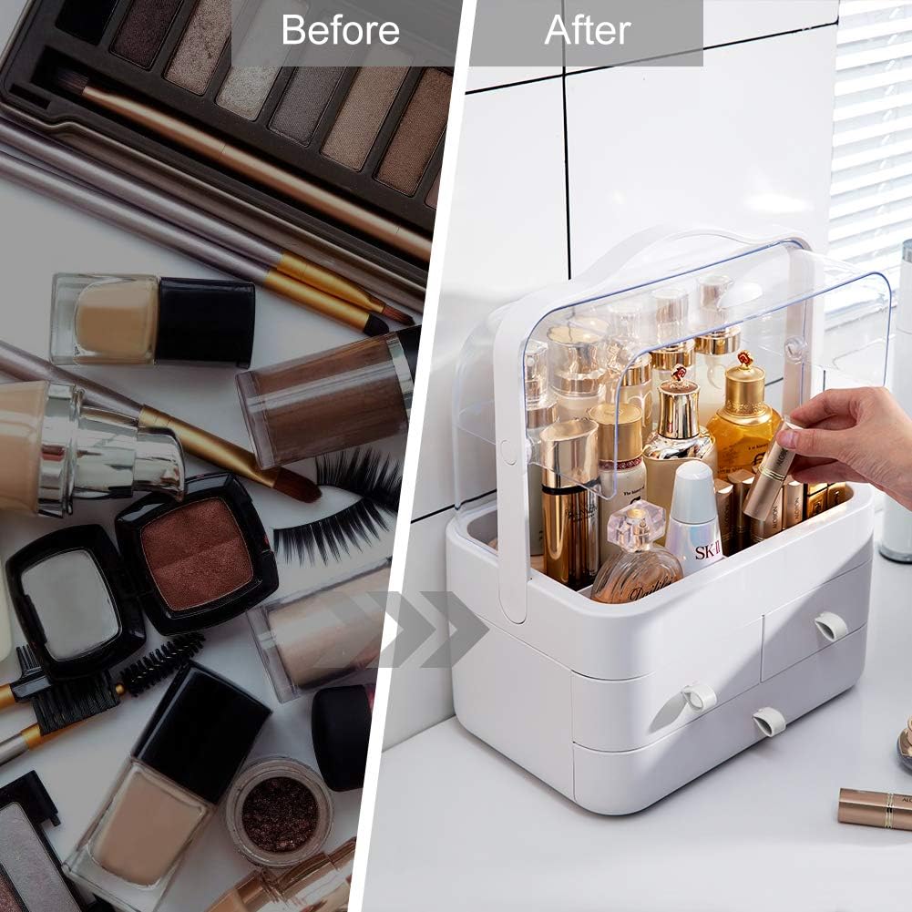 Makeup Organizer Box with Drawers for Vanity