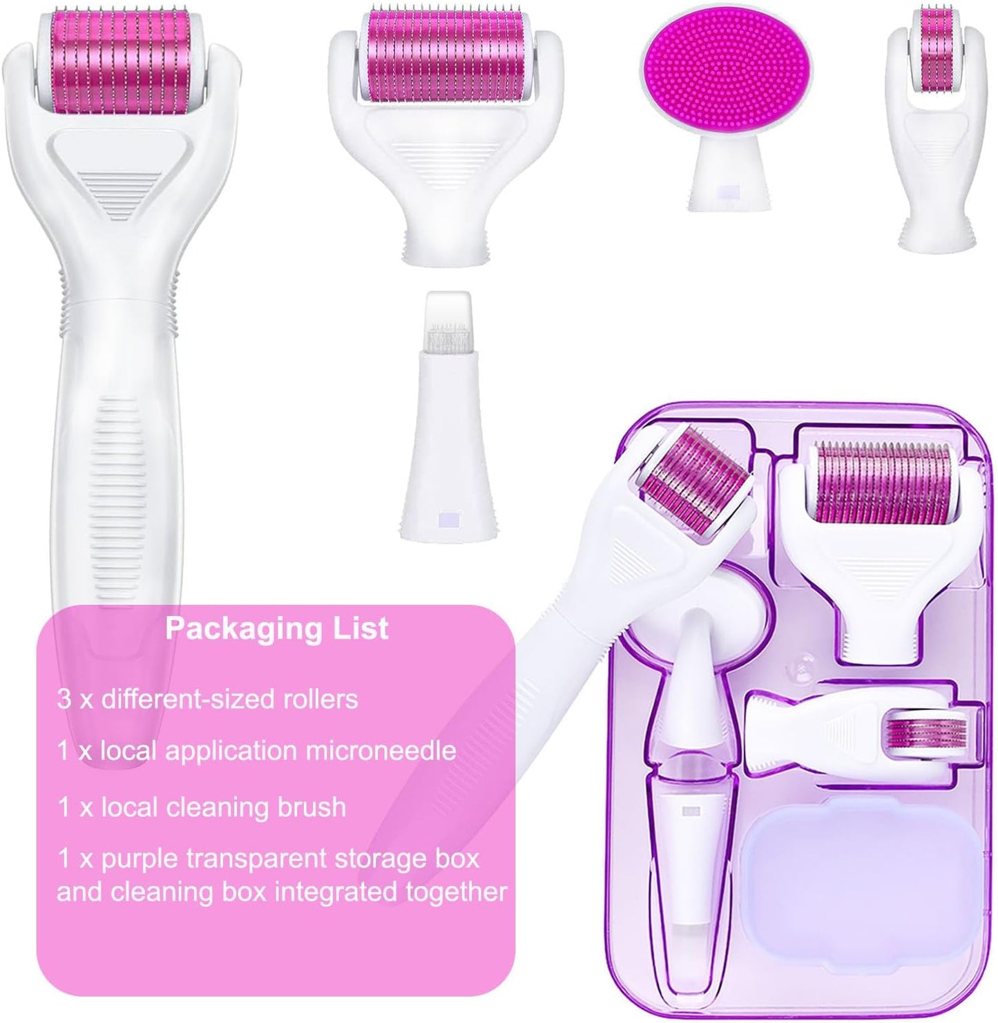Home Use 6-In-1 Derma Microneedling Roller