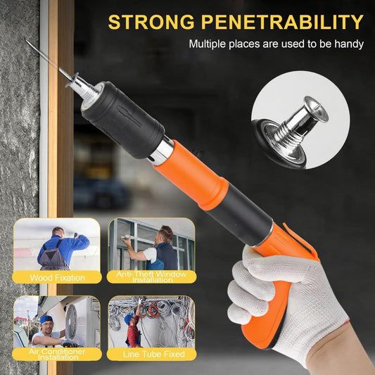 Adjustable Manual Nail Gun for Concrete, Woodworking Decoration Nailer Gun