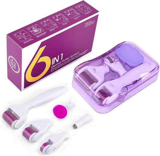 Home Use 6-In-1 Derma Microneedling Roller