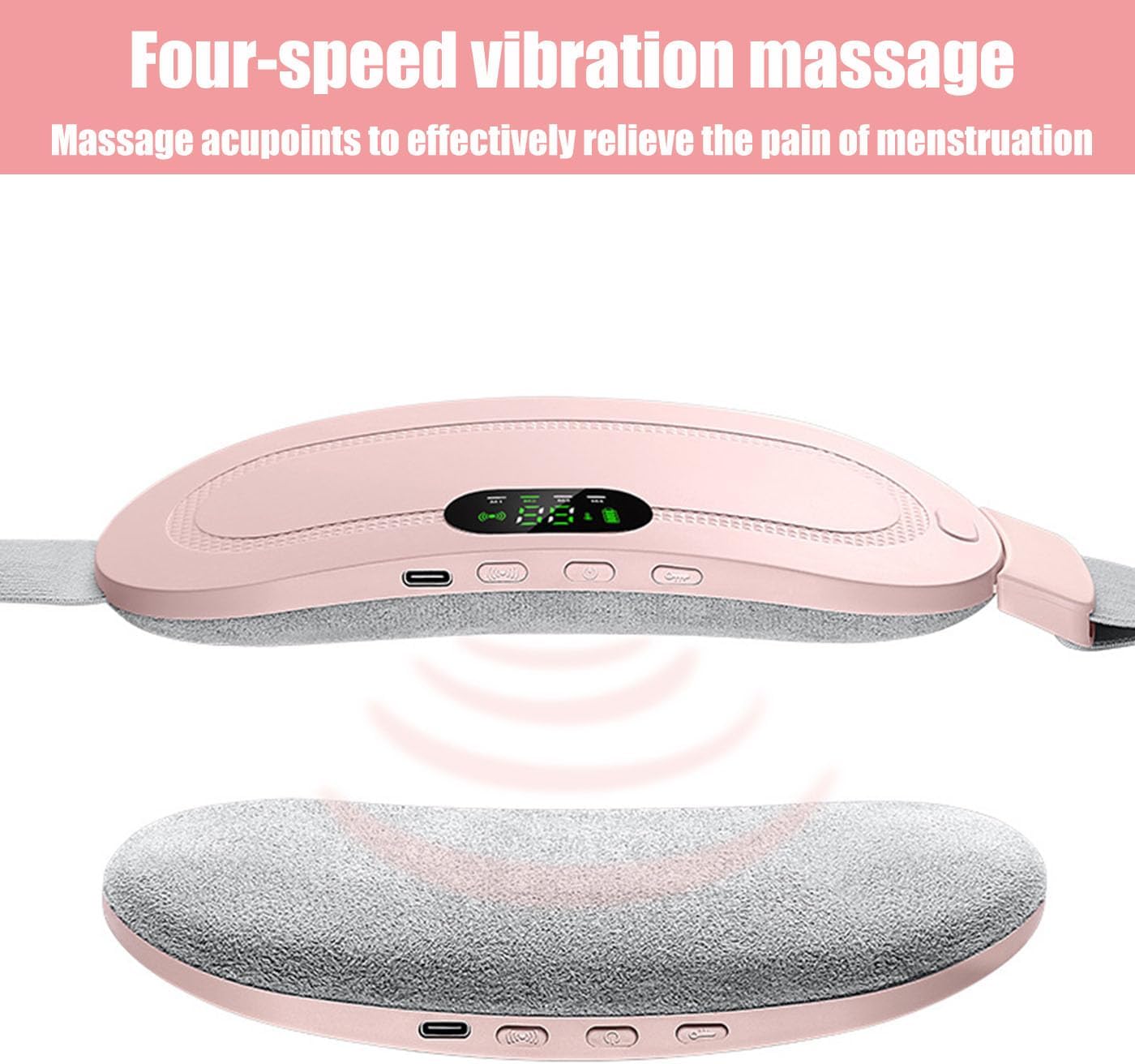 Cordless Electric Heat Cramp Belt for Menstrual Pain Relief