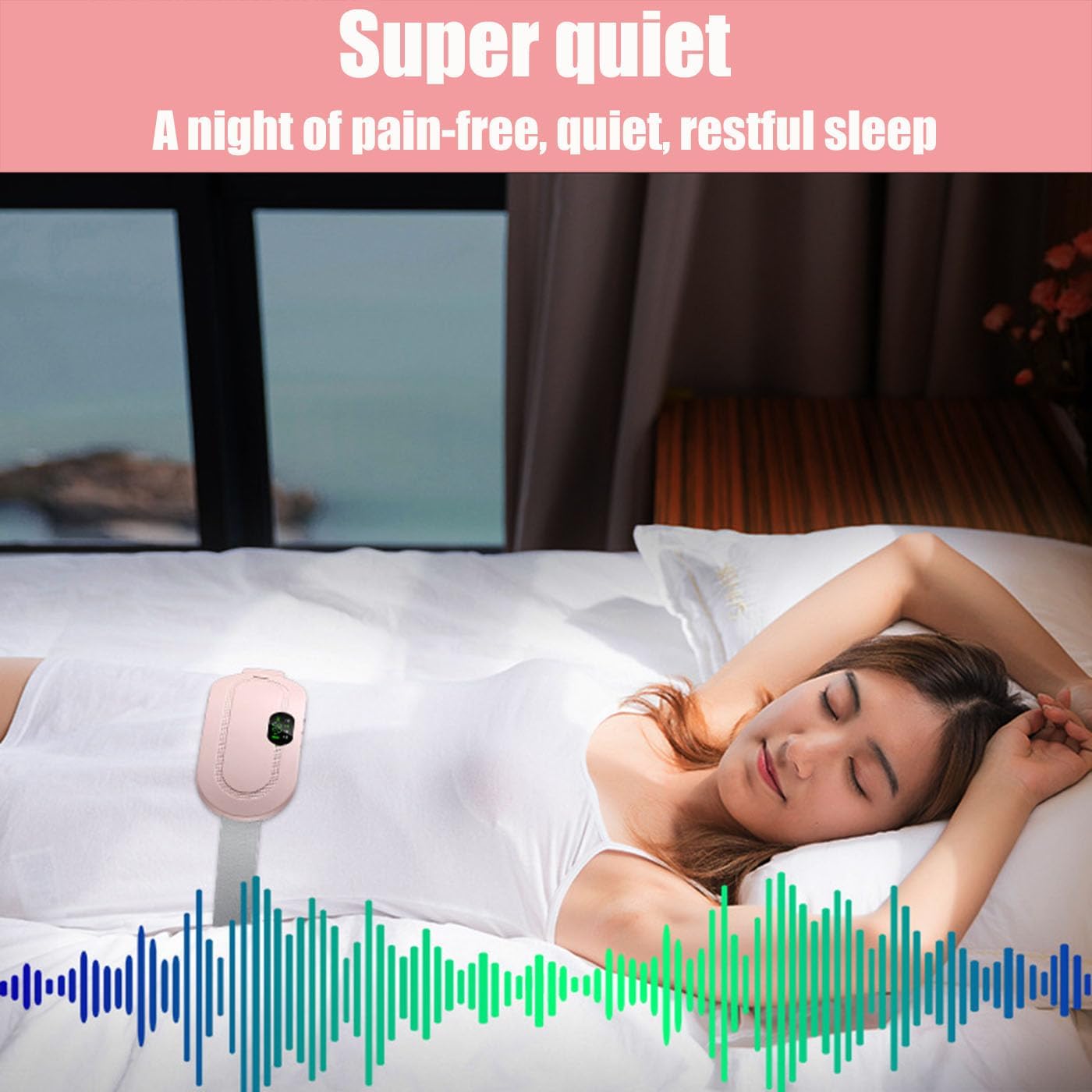 Cordless Electric Heat Cramp Belt for Menstrual Pain Relief
