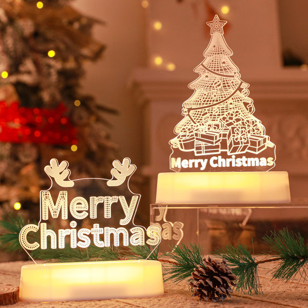 Christmas Decoration 3D Lamp LED Night Lights