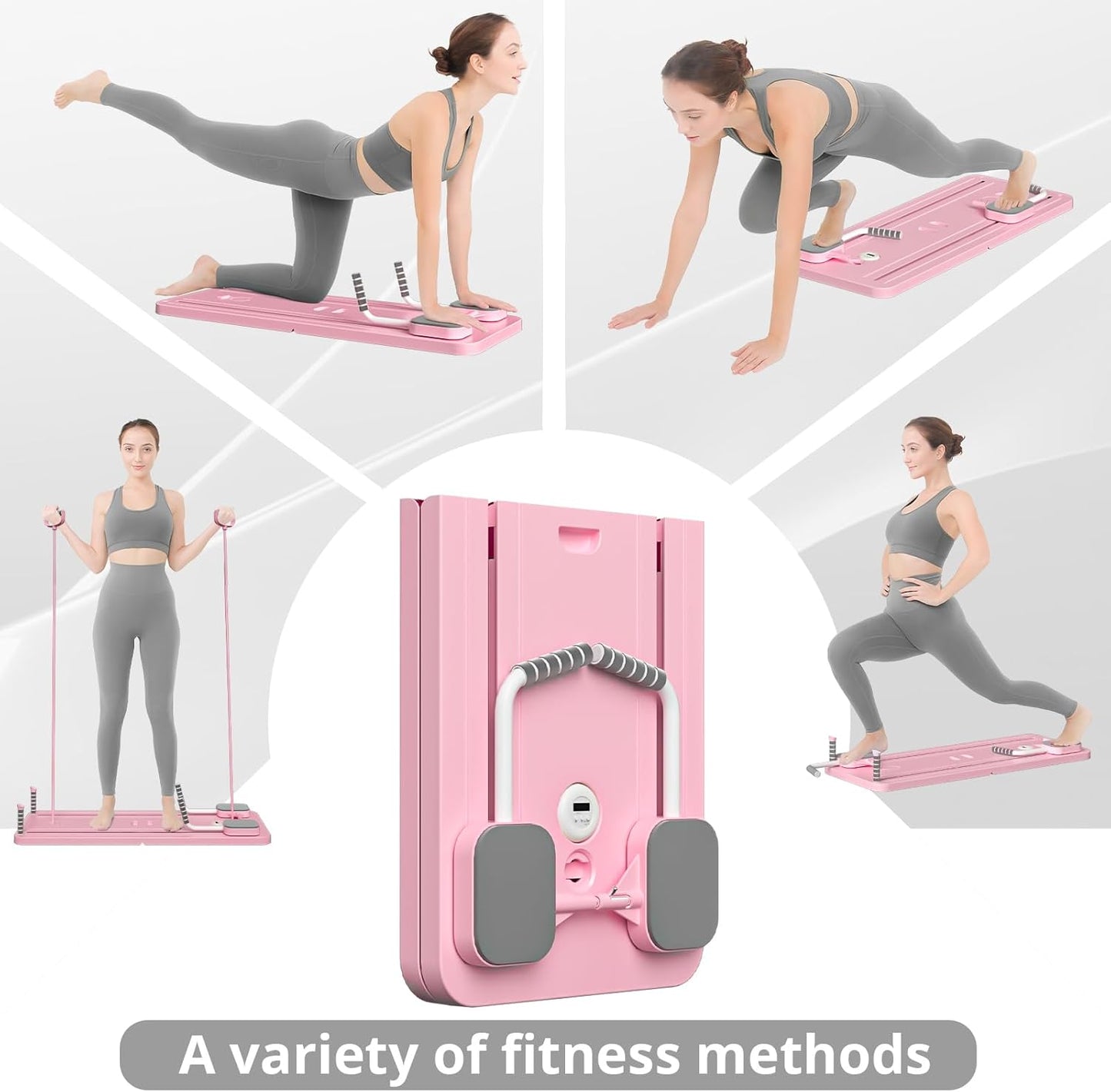 5-in-1 Foldable Pilates Reformer Board