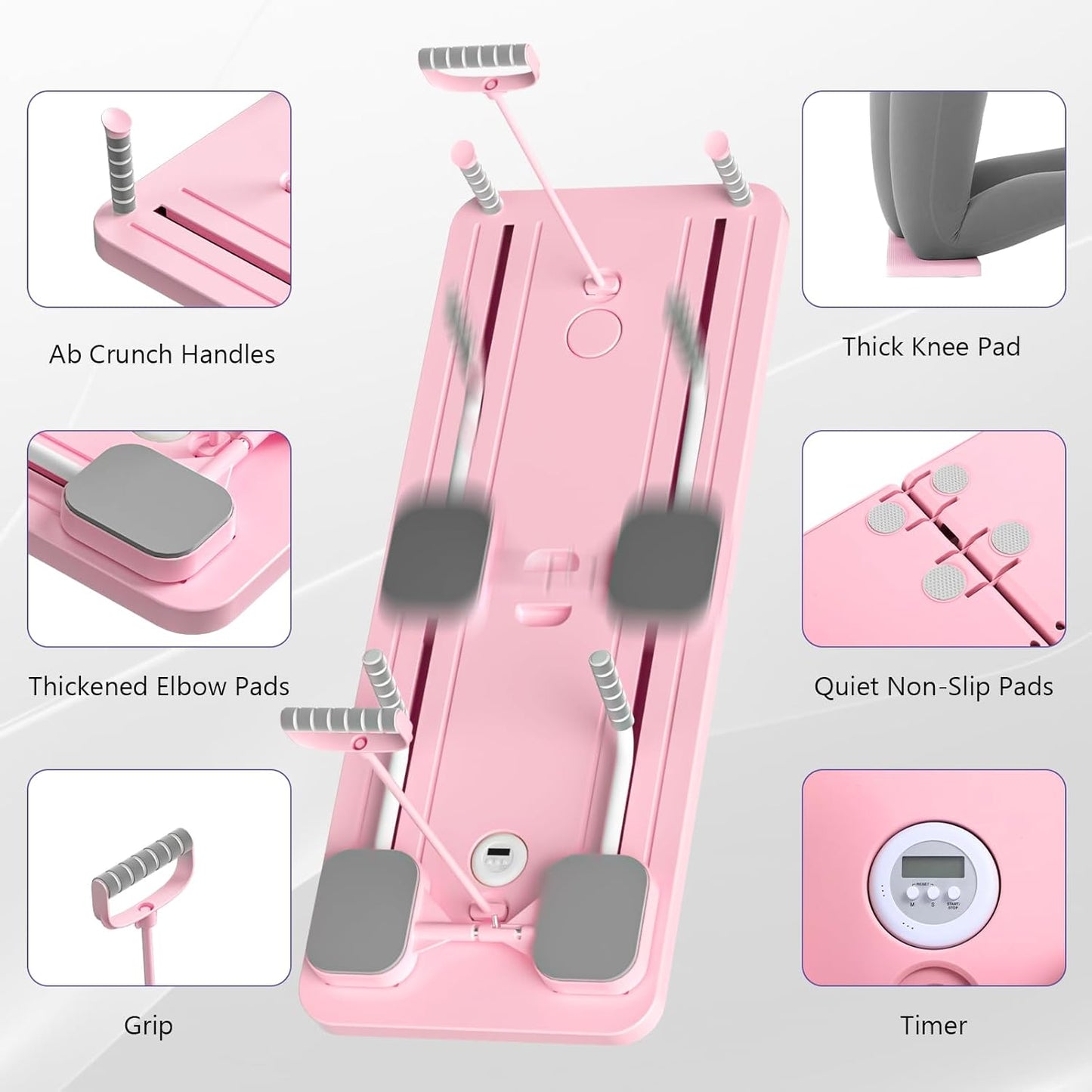 5-in-1 Foldable Pilates Reformer Board